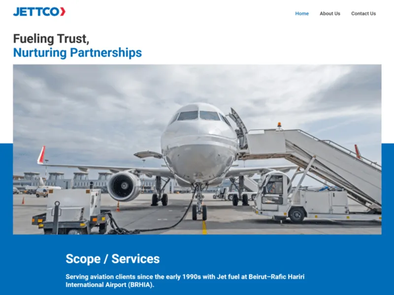 Jettco website screenshot